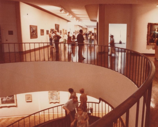 A view of the Norton Simon Museum from 1977