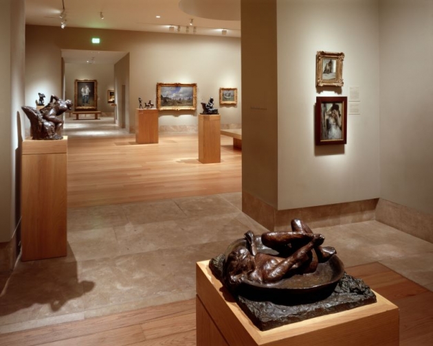 A view of the Museum's 19th-century galleries after renovations by Frank Gehry, c. 2000