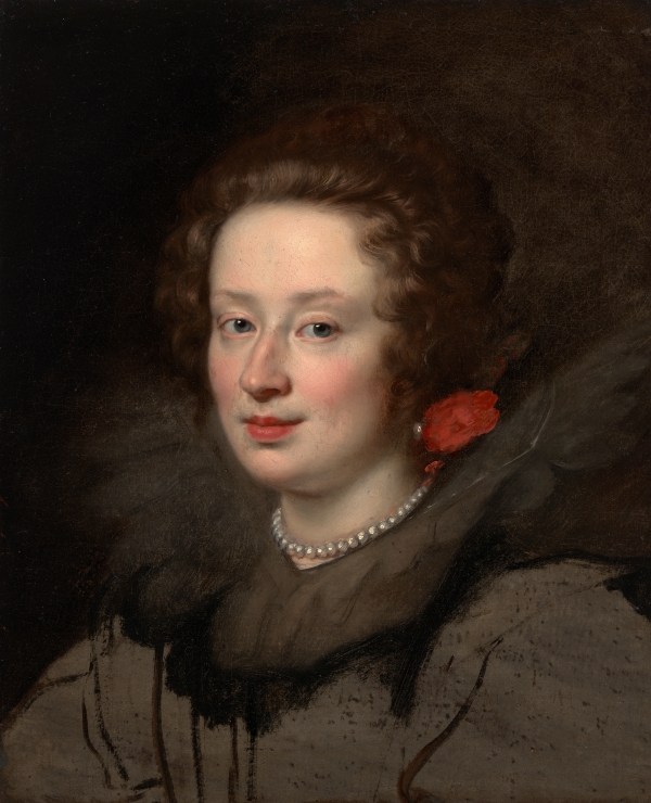 Sustermans's unfinished portrait of a young woman