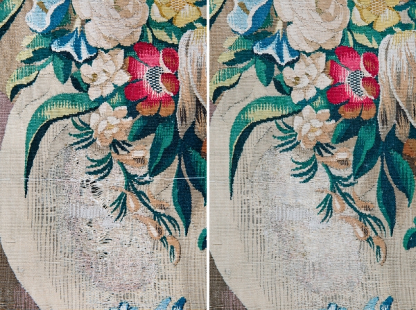 Tapestry conservation detail